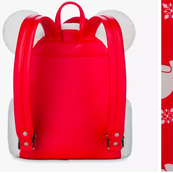 NWT- Mickey Mouse Snowman Holiday Loungefly Mini Backpack - Disney - Picture 5 of 9